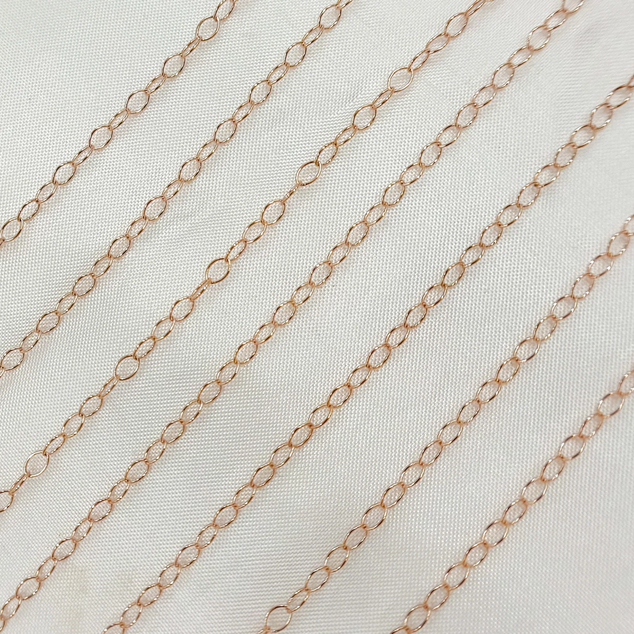 1310RGF. Rose Gold-Filled Smooth Cable Chain - Image 2