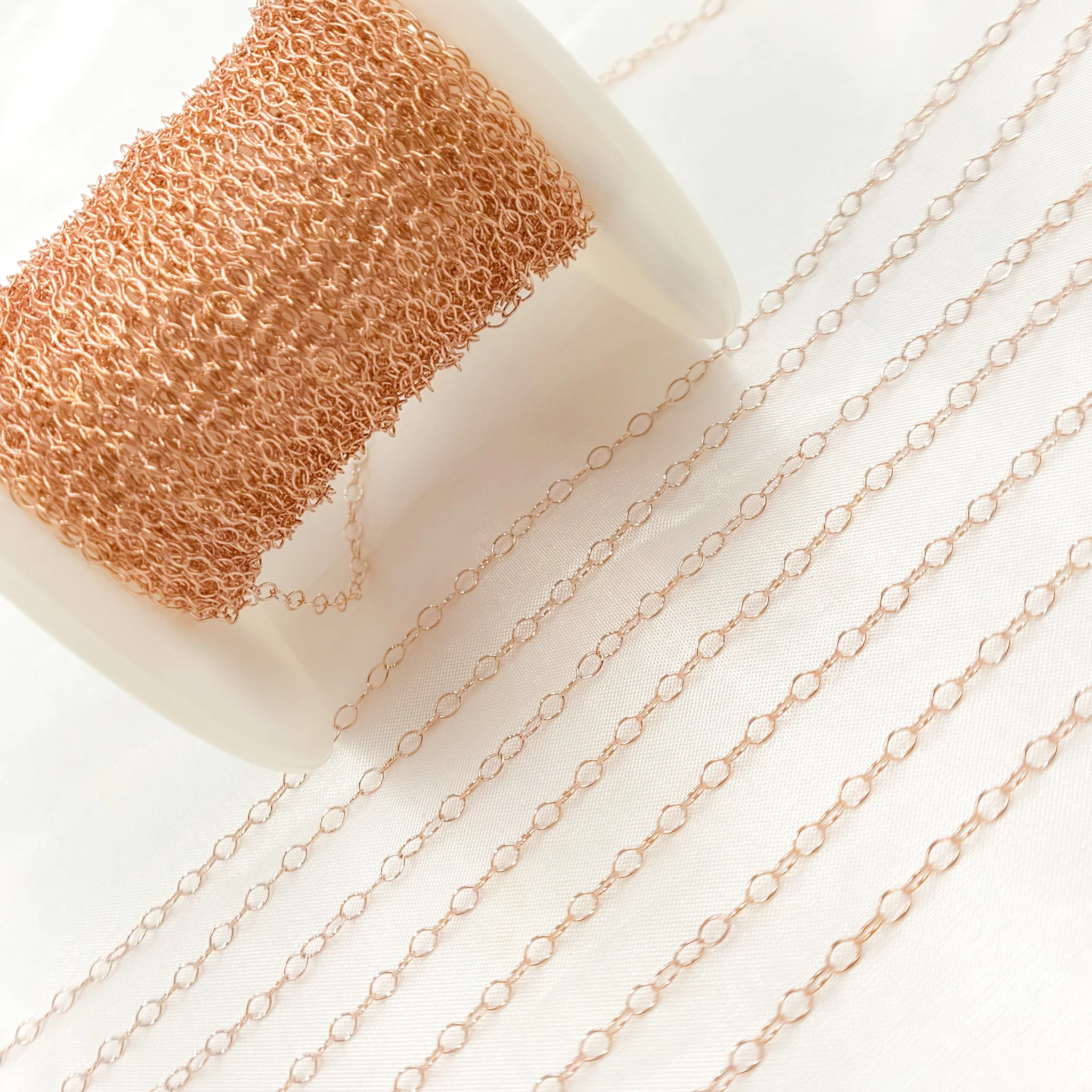 1310RGF. Rose Gold-Filled Smooth Cable Chain - Image 4