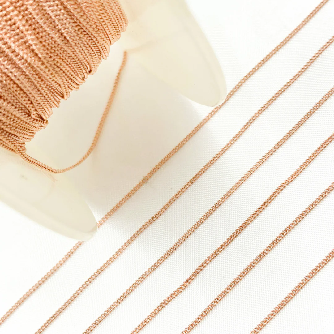 71RGF. Rose Gold Filled Curb Link Chain - Image 3