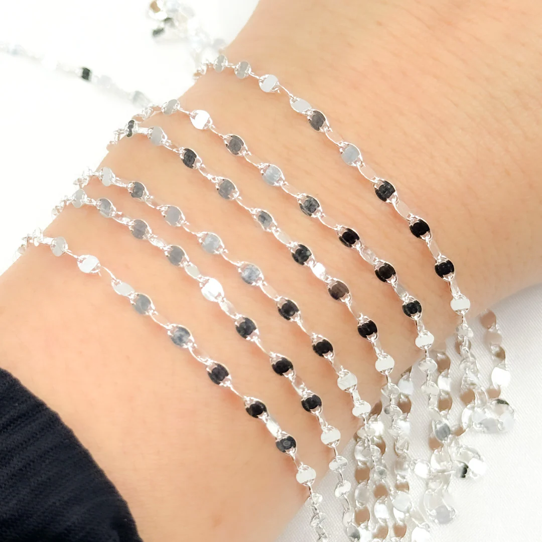 Z33SS. Sterling Silver Flat Marina Chain - Image 2