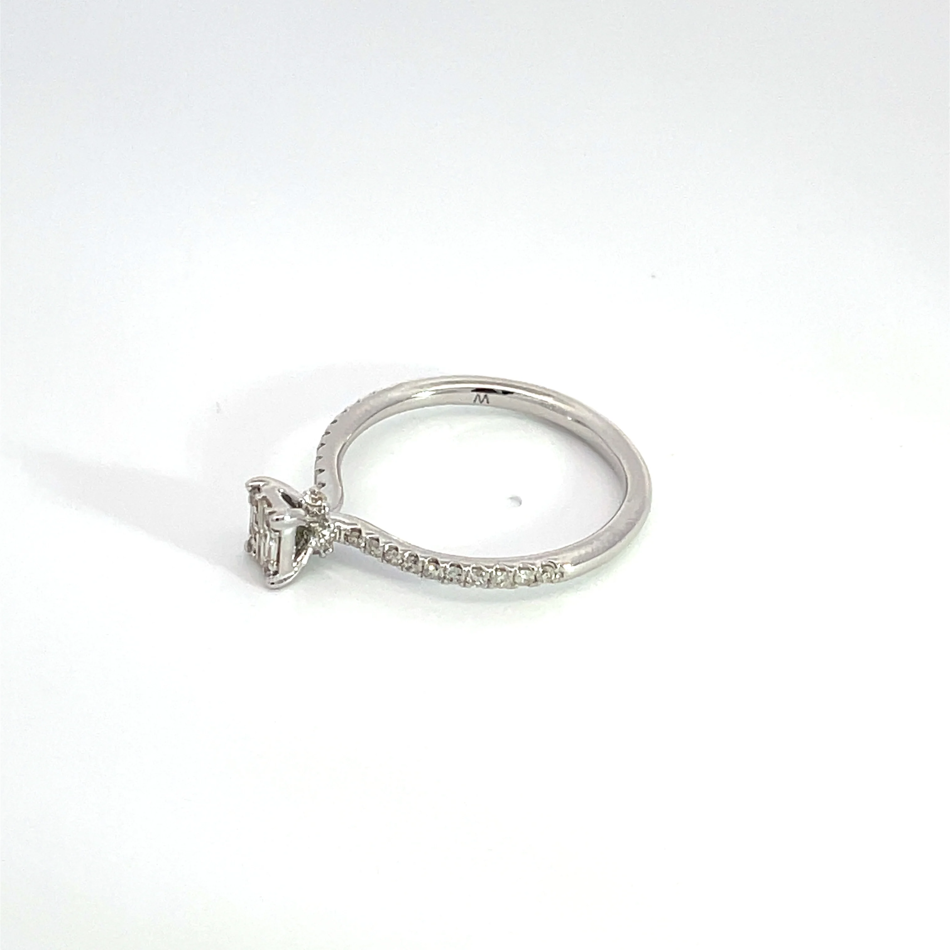 RPE23998. 14k Solid Gold Diamond Baguette Ring - Image 4