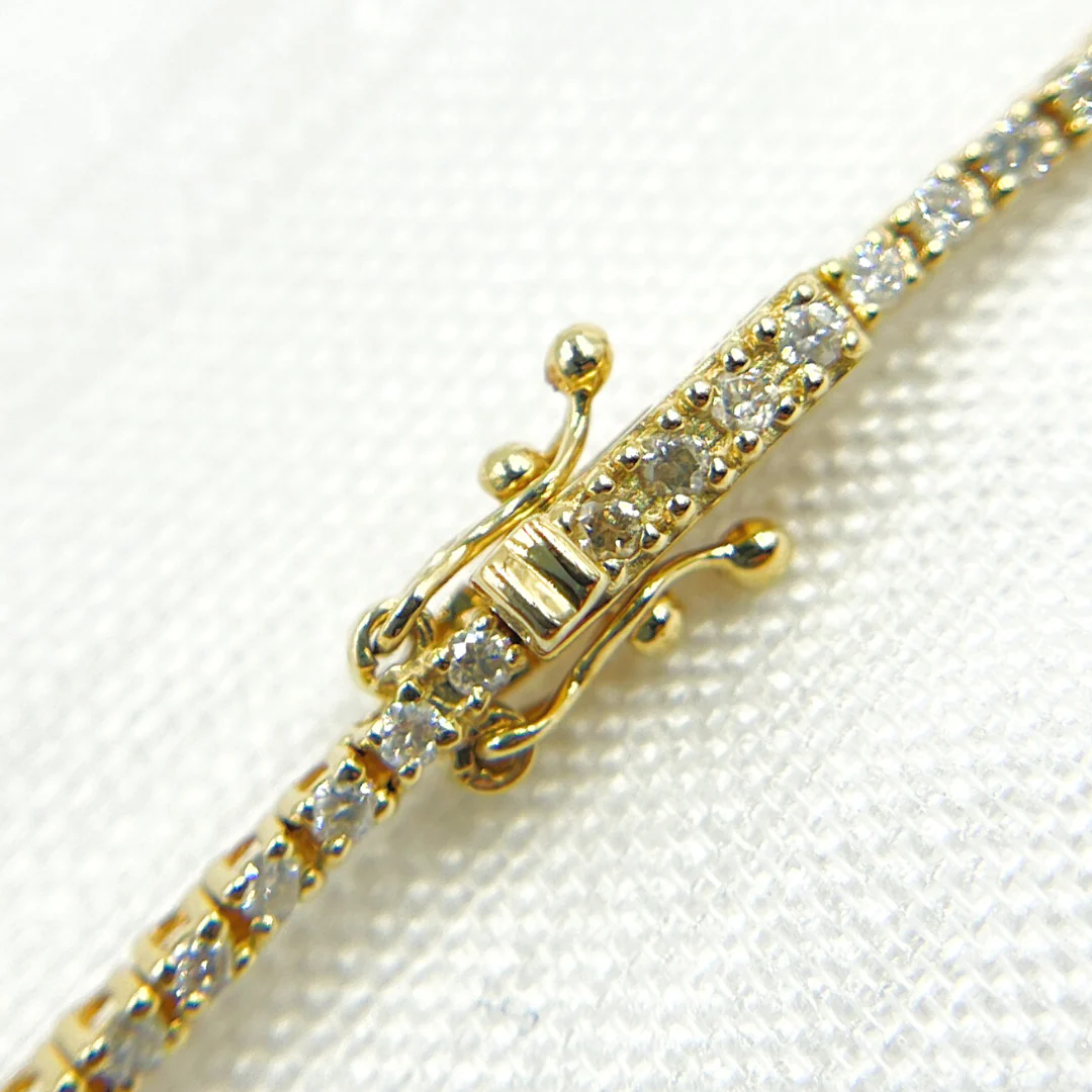 RSTBR194242WG. 14K Gold Diamond Bracelet Ruby Heart - Image 2