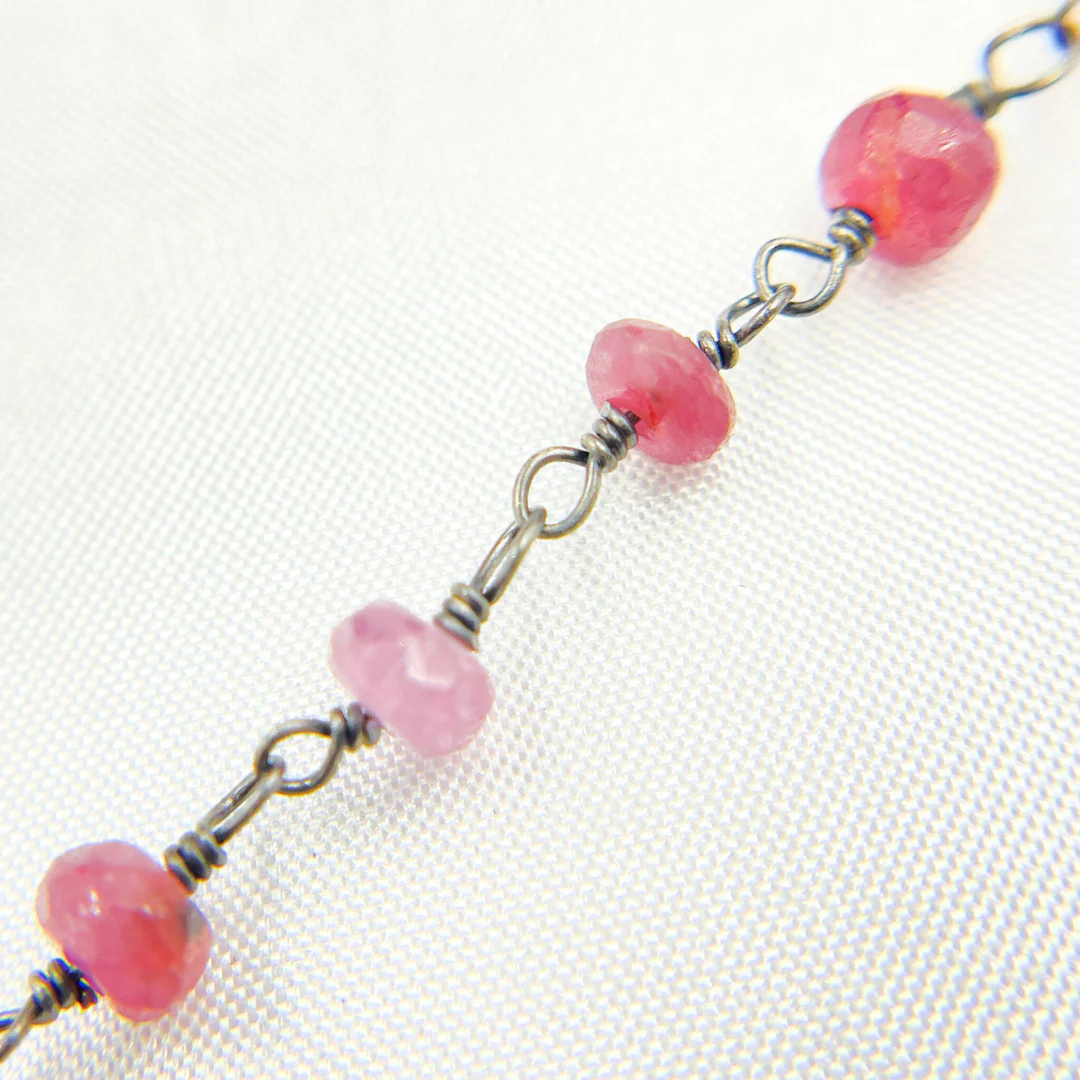 Ruby Oxidized Wire Chain. RUB10 - Image 4