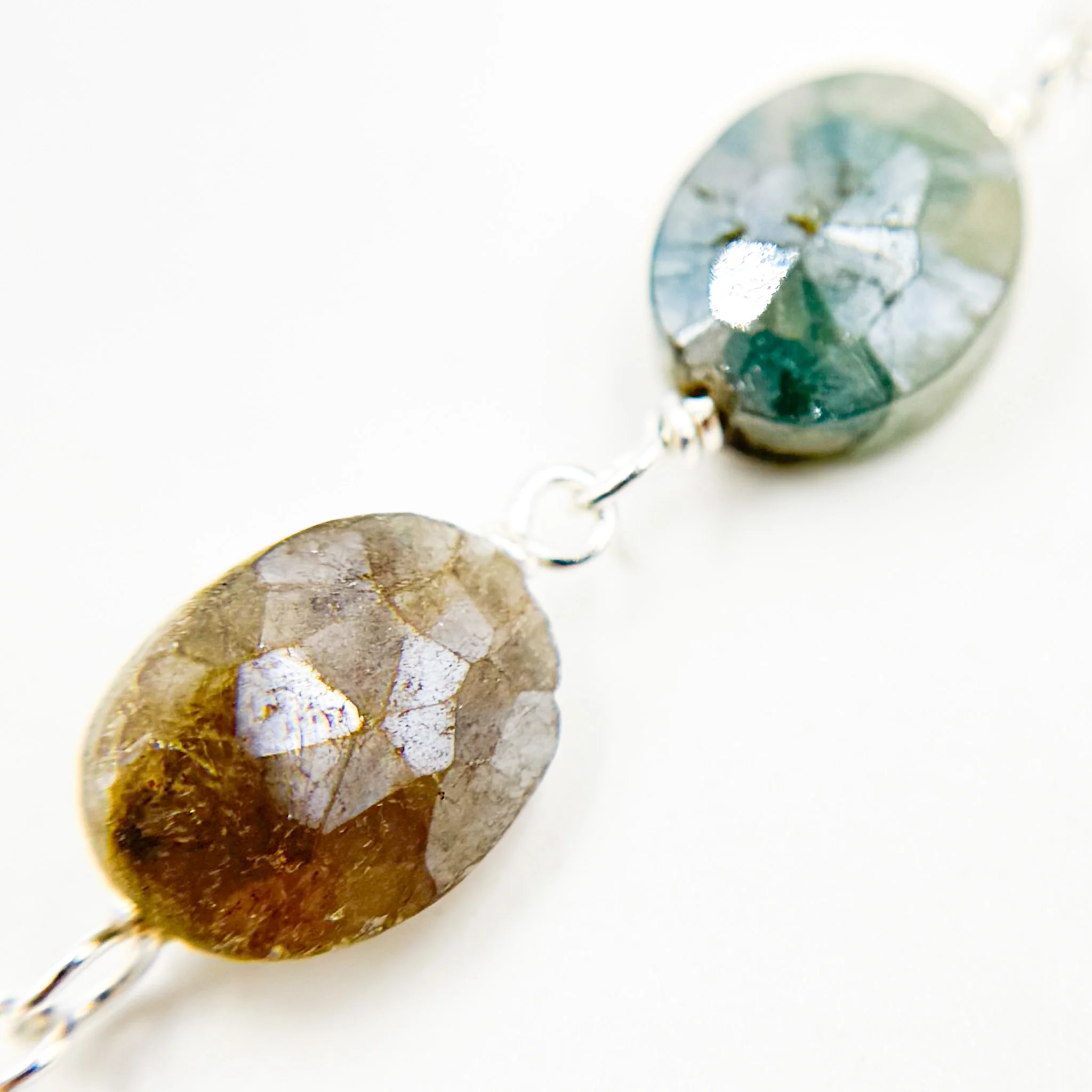 SIL19. Silverite Oval Shape Sterling Silver Wire Chain - Image 3