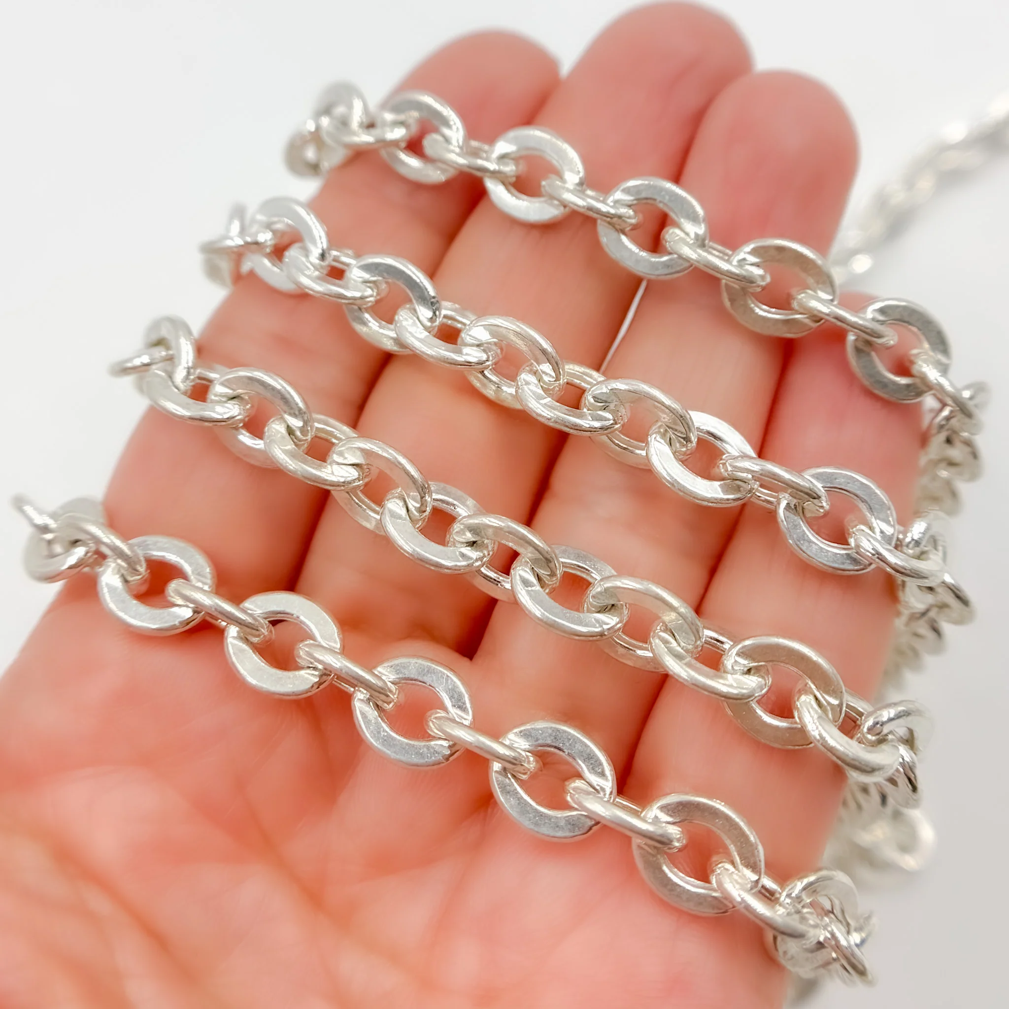 V67SS. Sterling Silver Cable Chain - Image 3