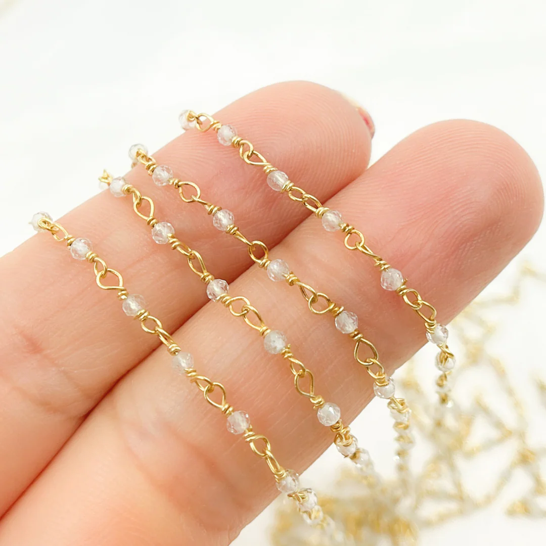 White Topaz Wire Chain. TOP4 - Image 3