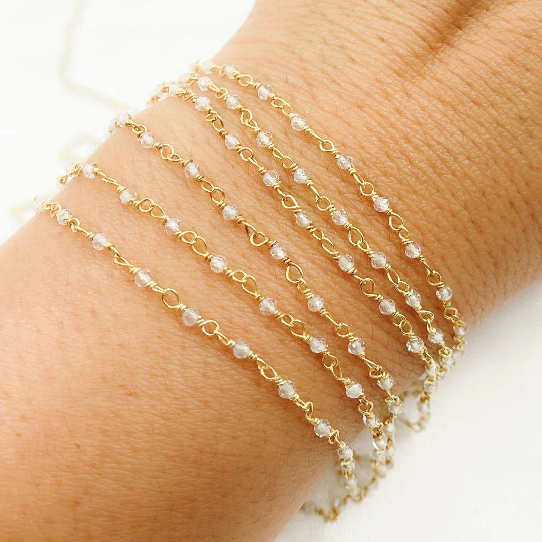 White Topaz Wire Chain. TOP4 - Image 4