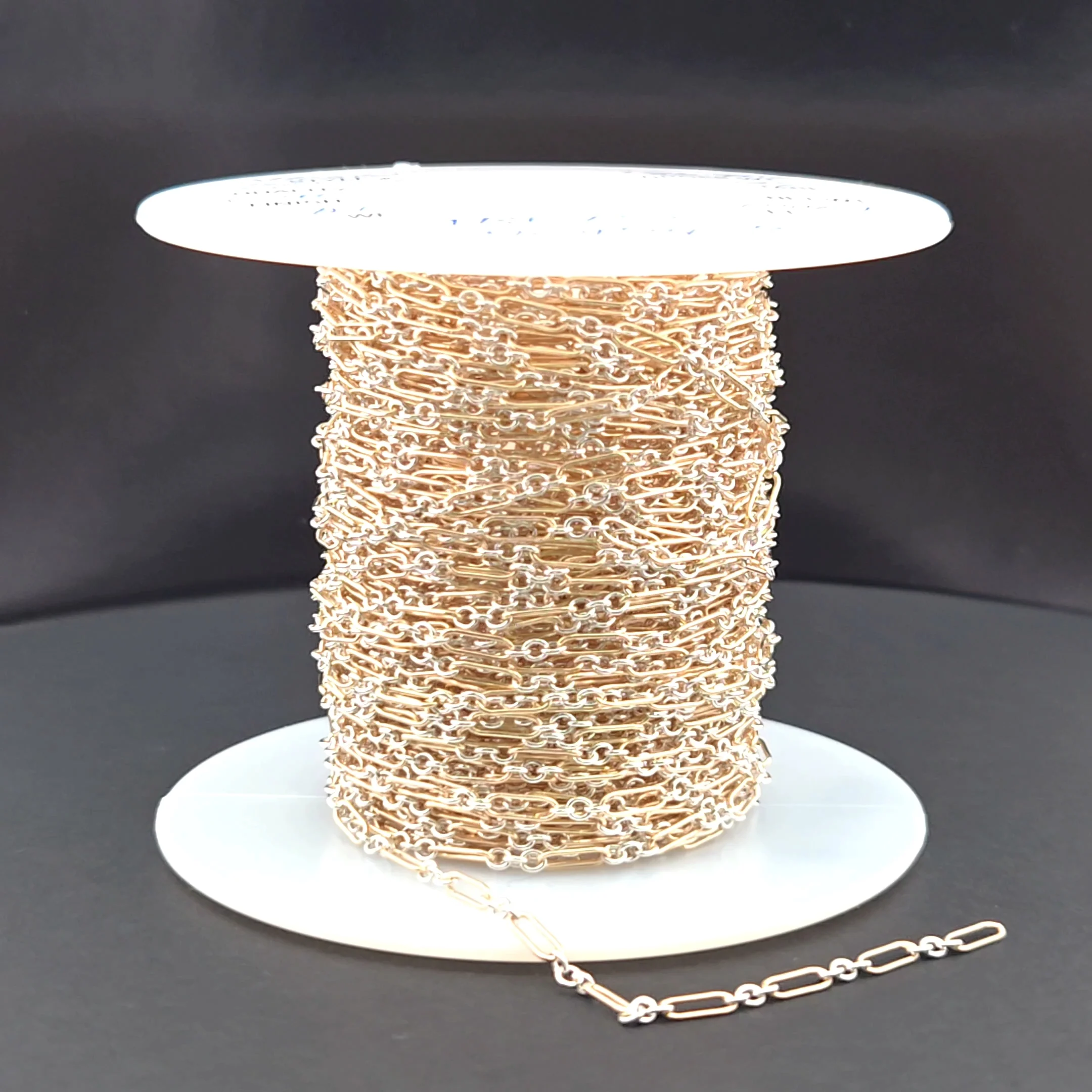 XM510TT. 1 Gold Filled Long & 3 Sterling Silver Short Link Chain - Image 8