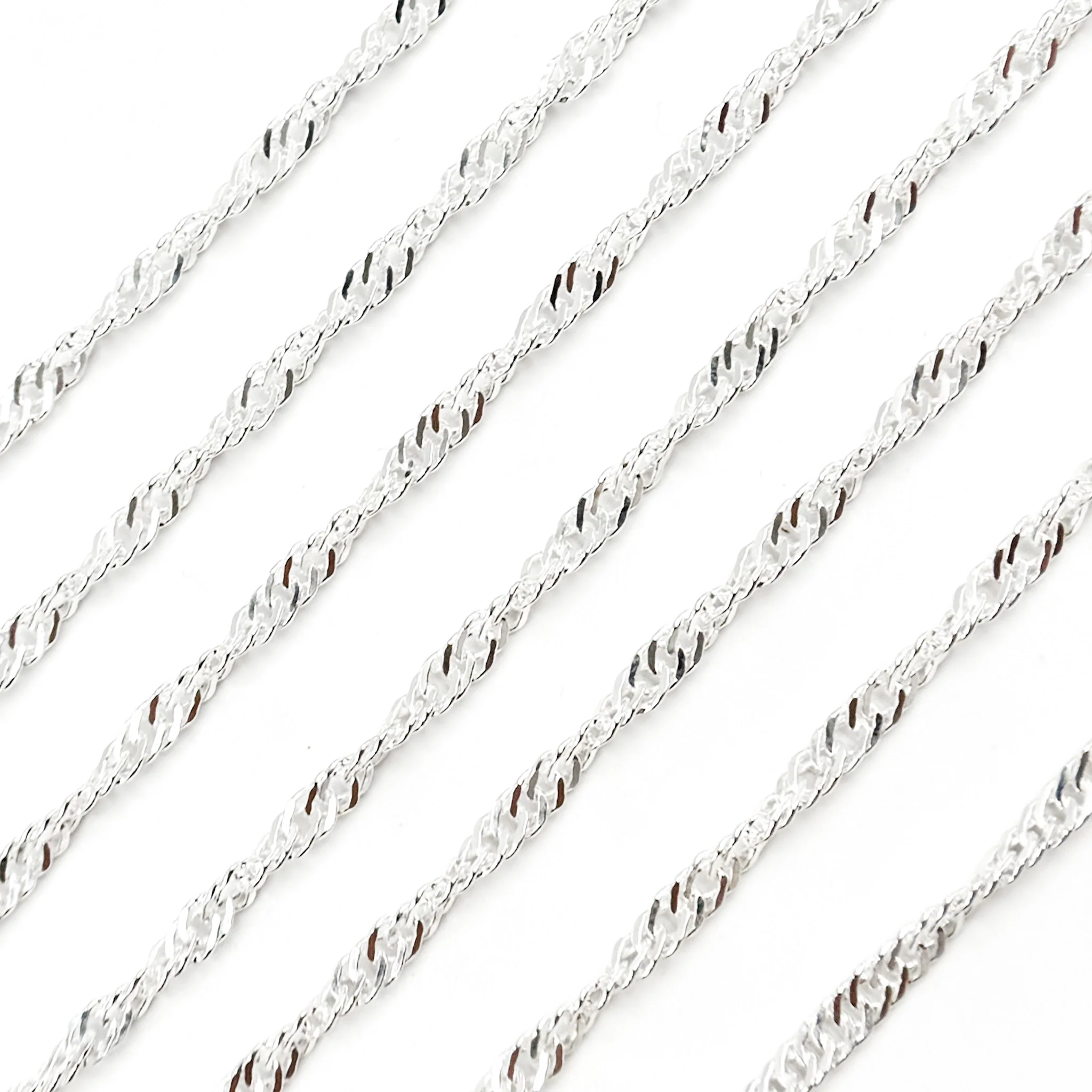 Y140SS. Sterling Silver Singapore Link Chain