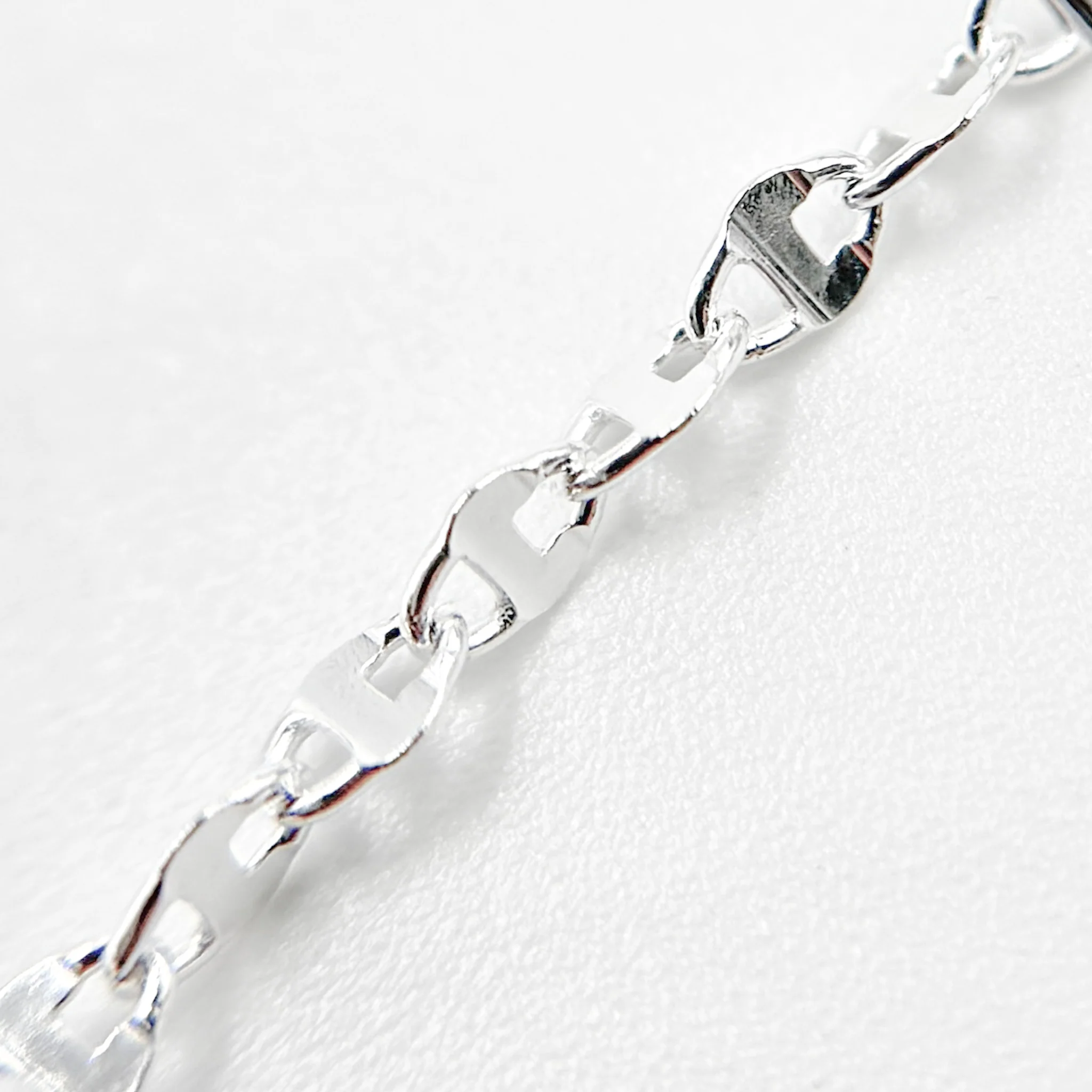 Z115SS. Sterling Silver Diamond Cut Marina Chain - Image 4