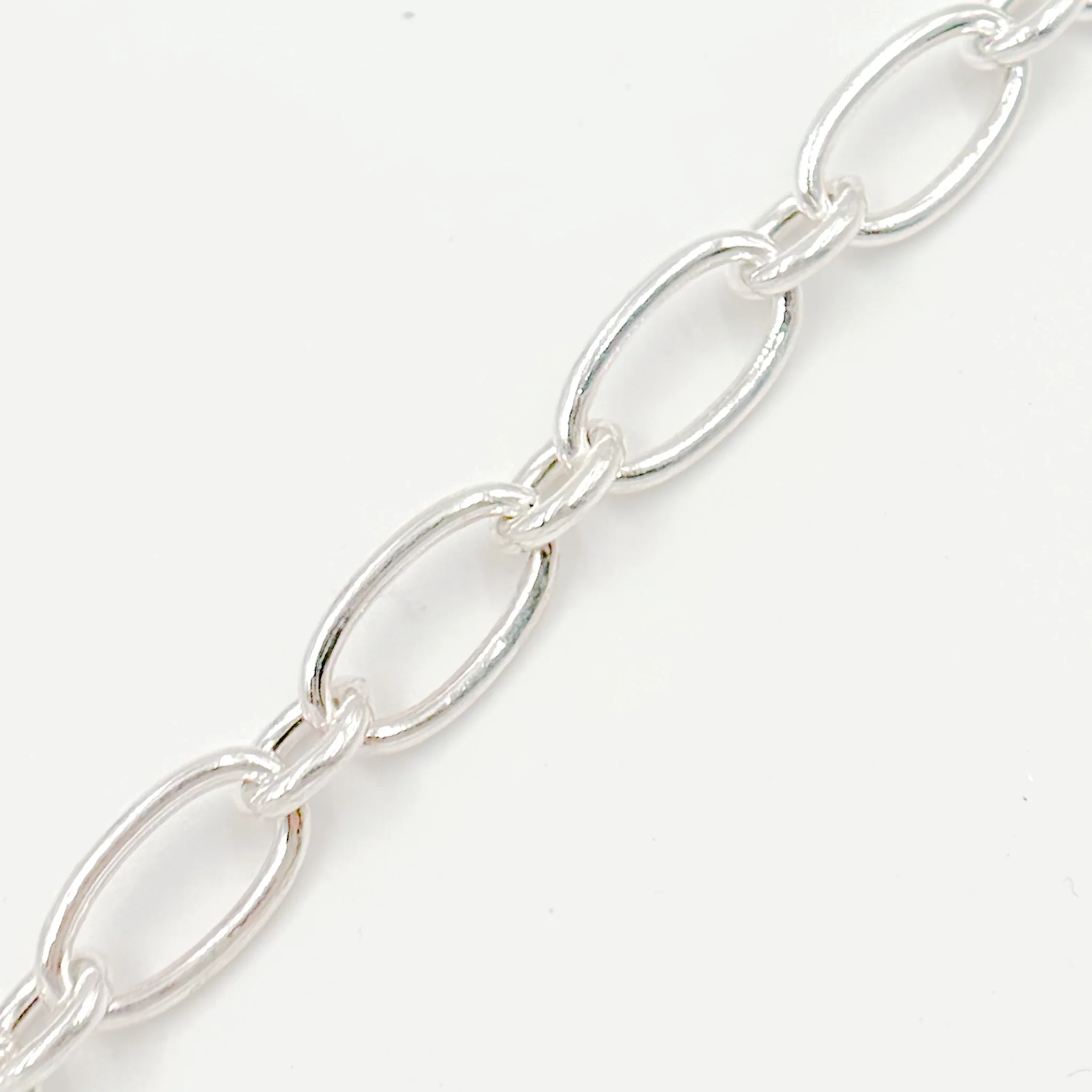 Z63SS. Sterling Silver Smooth Oval Link Chain - Image 4